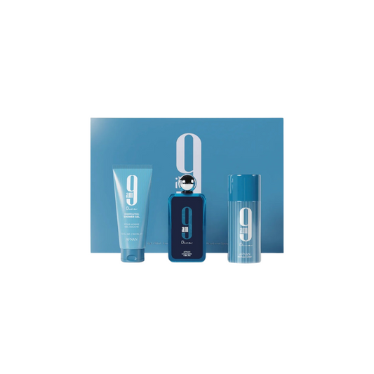 Afnan 9AM Dive set - EDP 100ml + deo spray 150ml + gel de duș 150ml