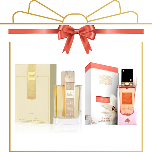 Pachet 2 parfumuri - Angham EDP 100ml si Ana Abiyedh Coral EDP 60ml